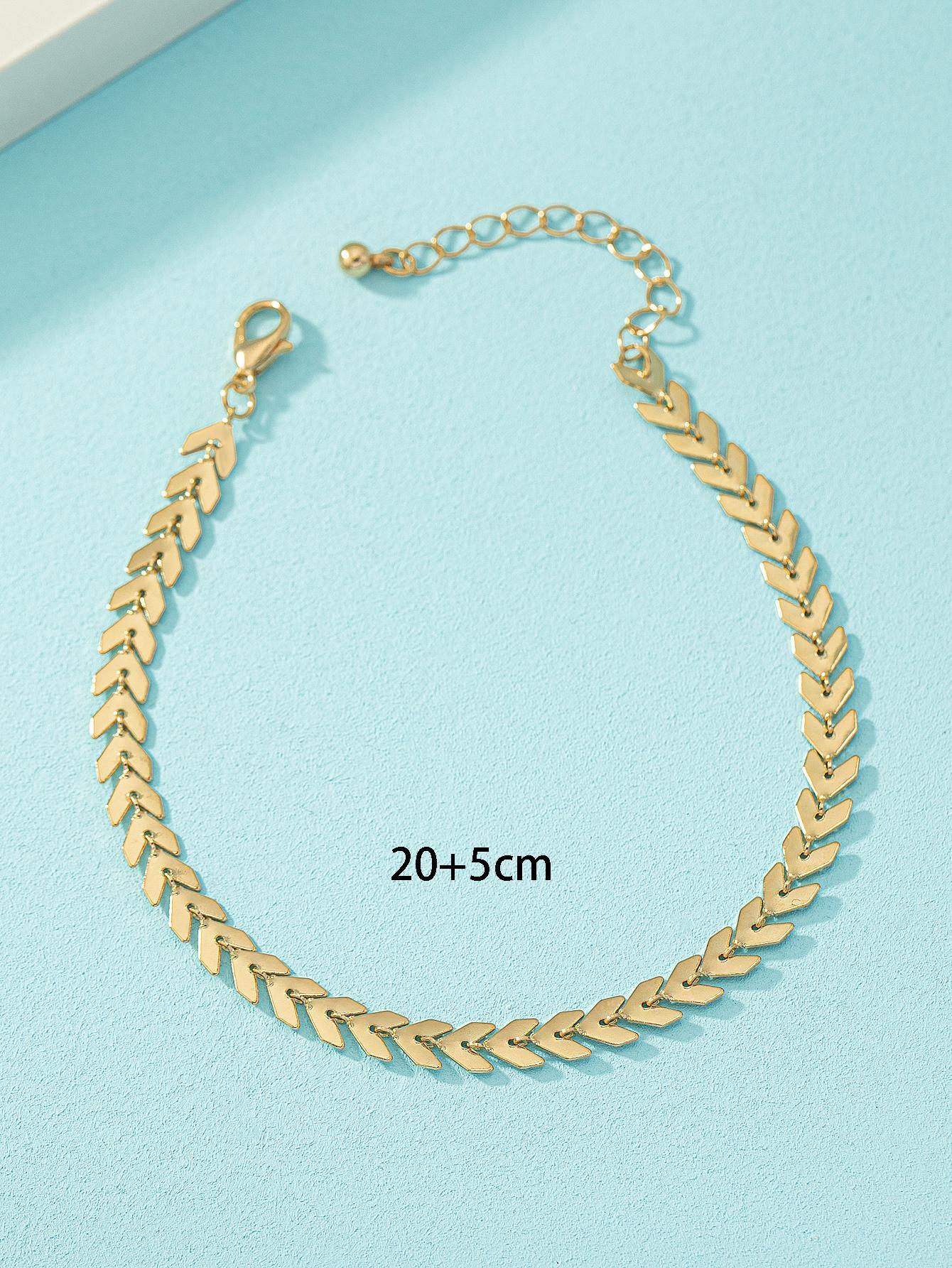 Casual Wheat Design Anklet