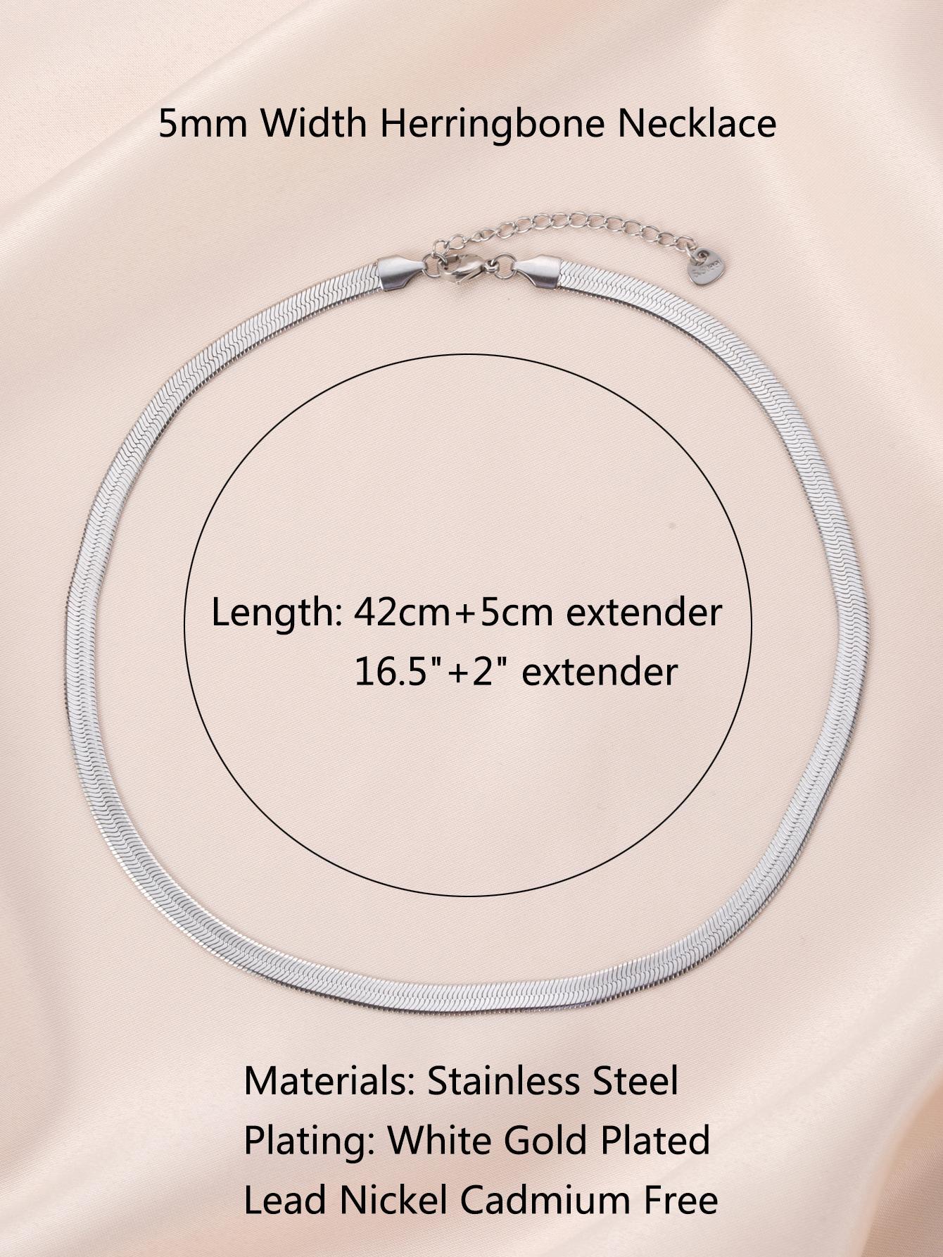 Fashion Stainless Steel Herringbone Design Chain