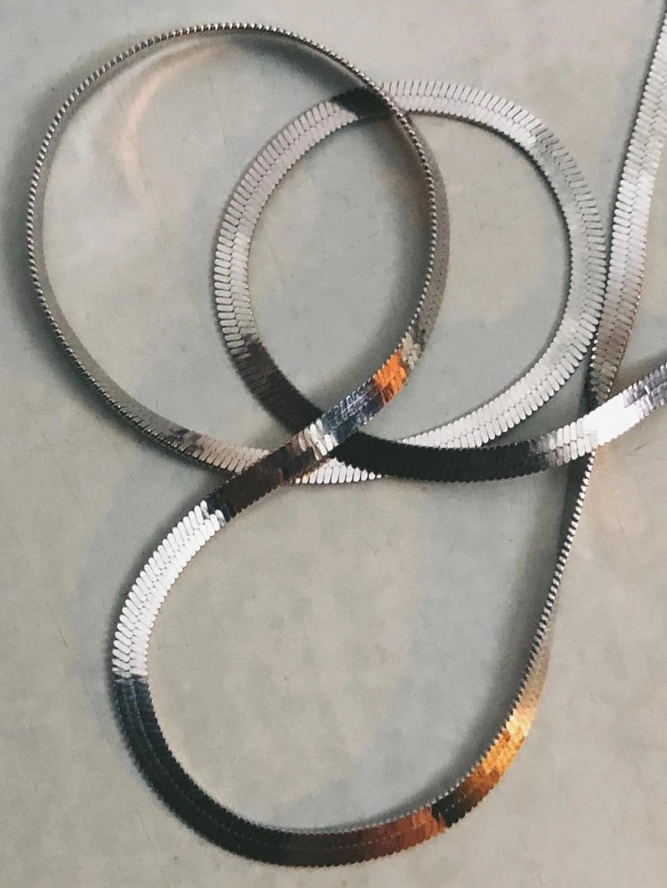 Fashion Stainless Steel Herringbone Design Chain