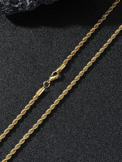 Men's Twisted Rope Chain