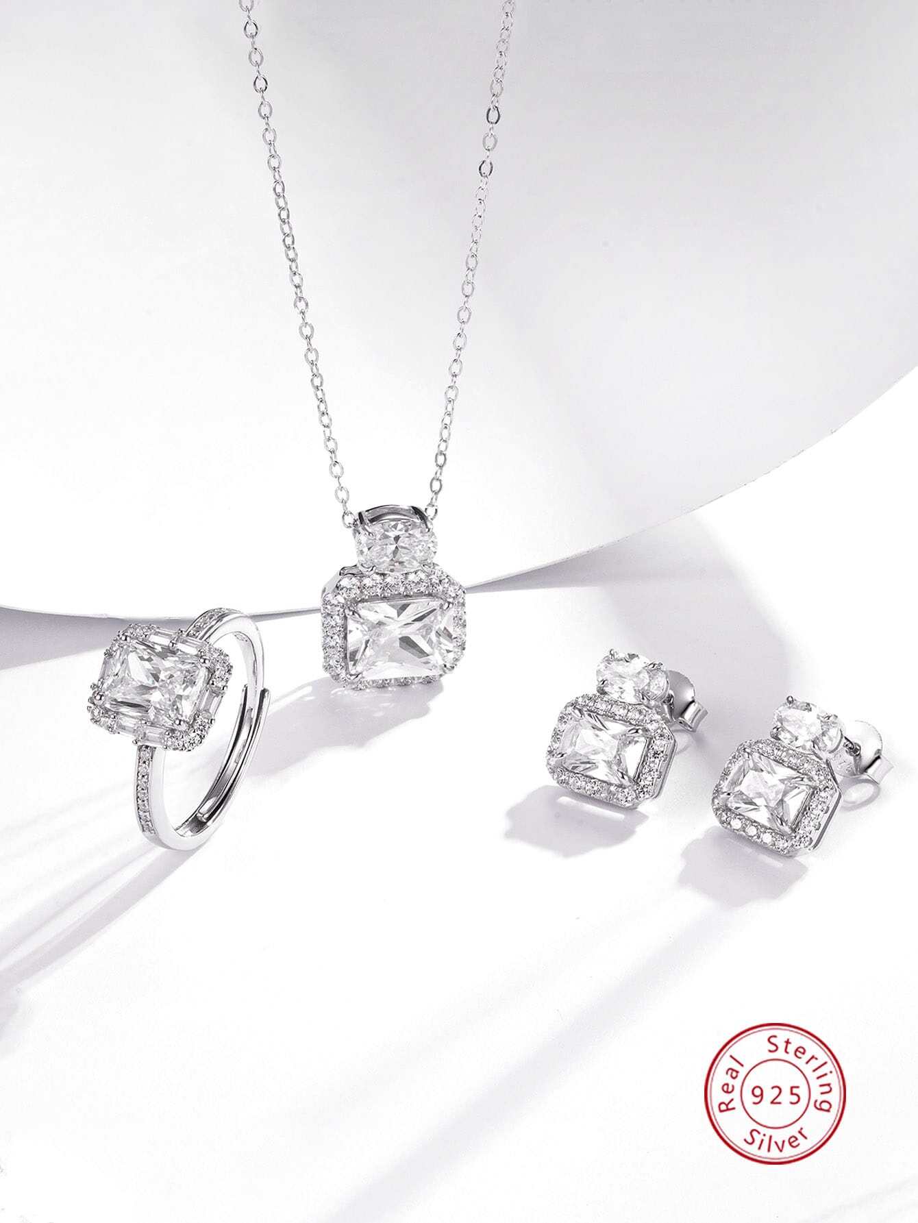 Sterling Silver Elegant Luxury Set