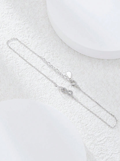 Sterling Silver Eternal Infinity Charm Anklet