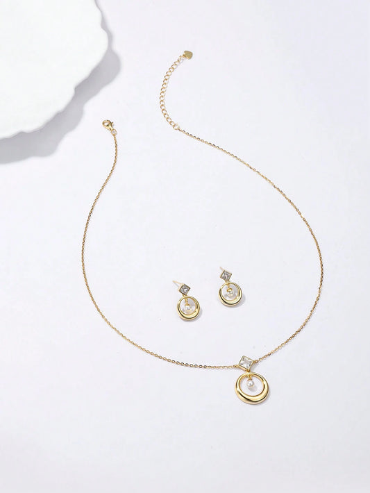 Sterling Silver Minimalist And Fashionable Set