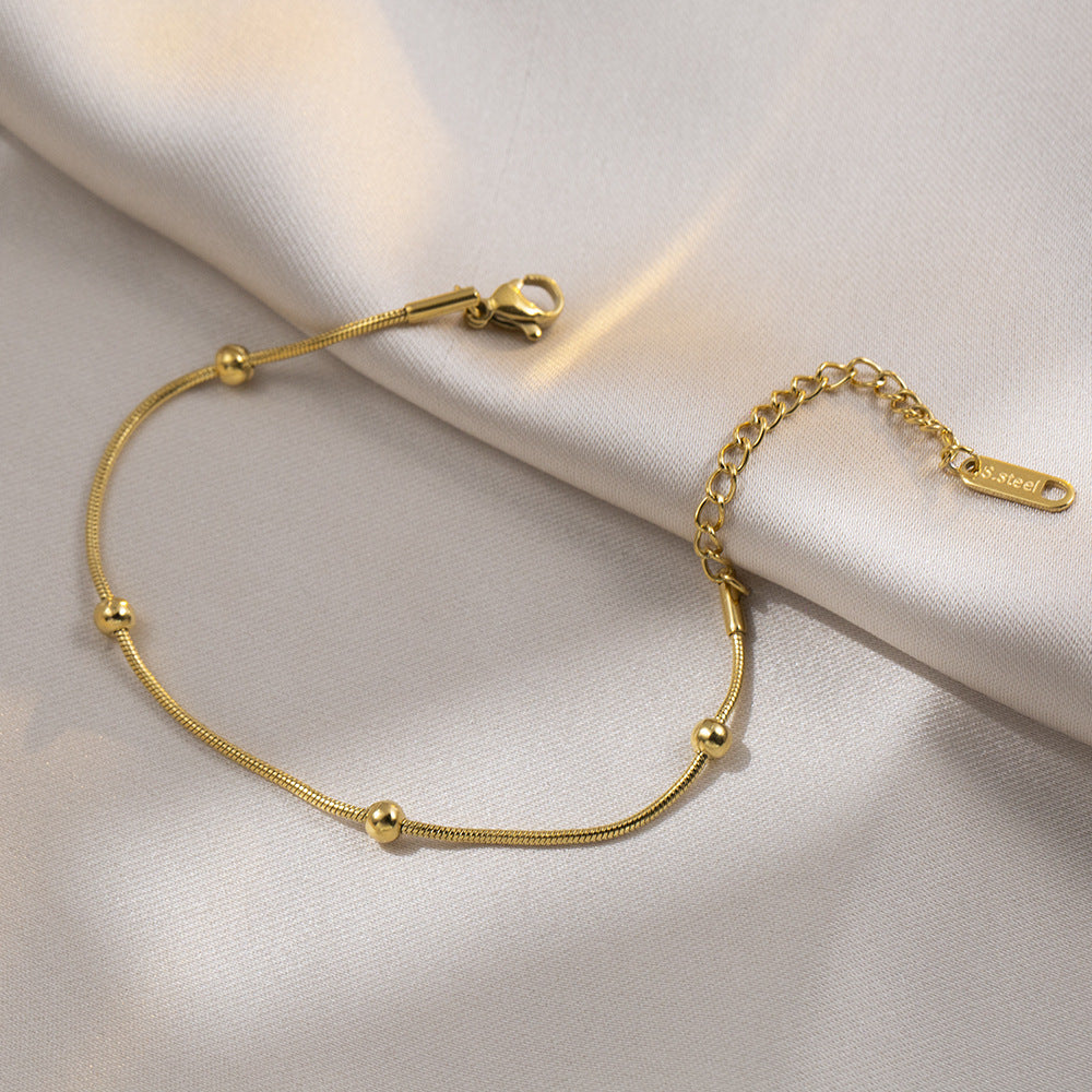 Luna Gold Bead Bracelet
