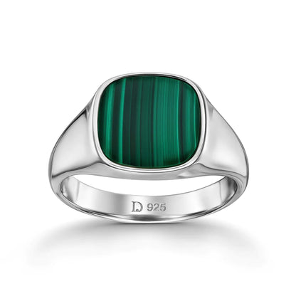 Natural Green Malachite Ring