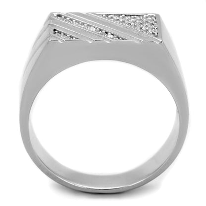 Rhodium Sterling Silver Ring