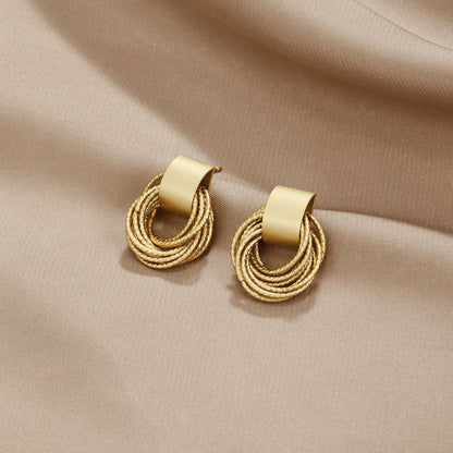 Luxury Gold Hoop Earrings