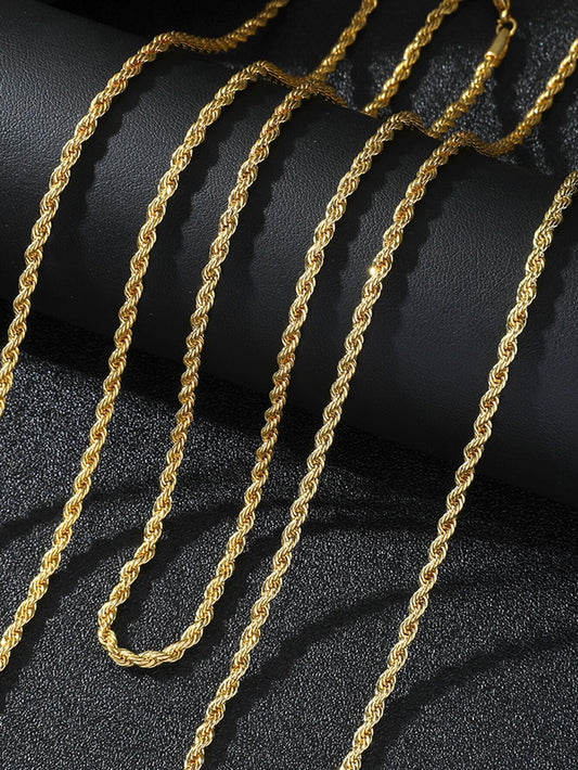 Men's Twisted Rope Chain