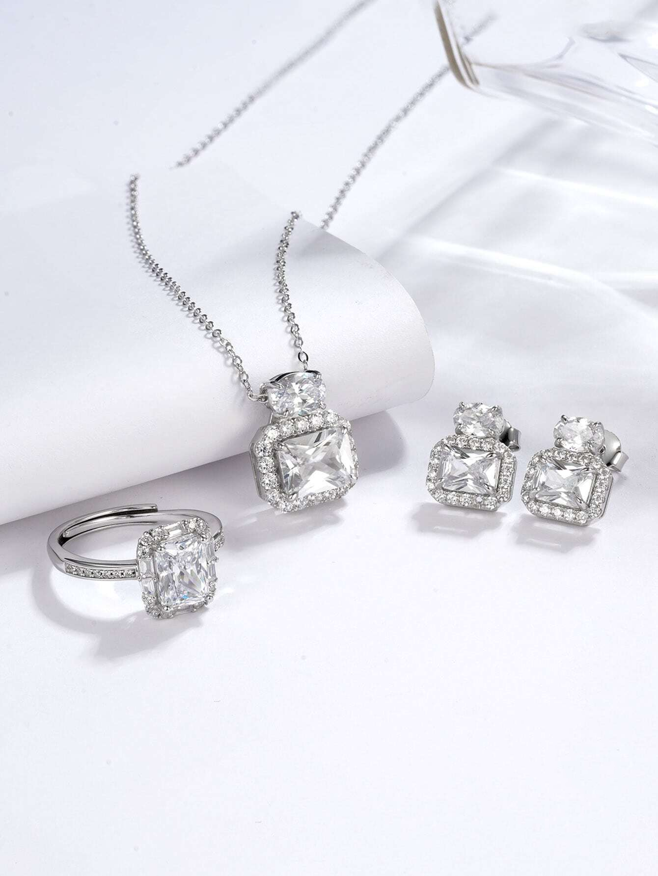 Sterling Silver Elegant Luxury Set
