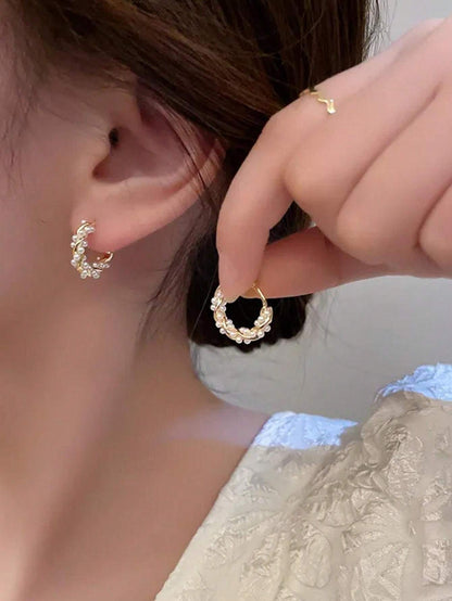 Simple Style Pearl Earrings