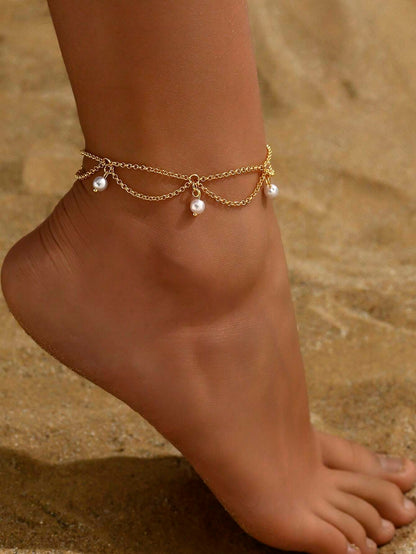 Simple Bohemian Style Anklet