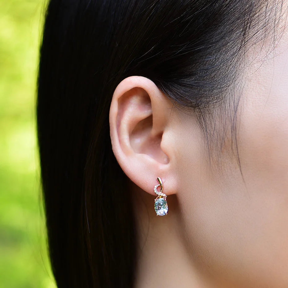 Topaz Gemstone Earrings