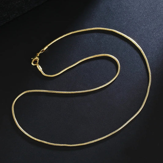 Sterling Silver Gold Snake Chain