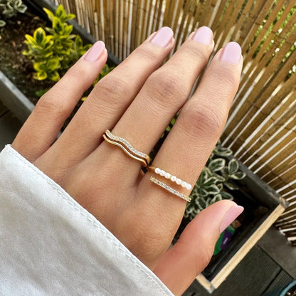 Gold & Crystal Ring