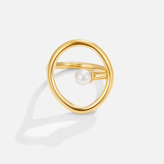 Melisa Pearl Gold Ring