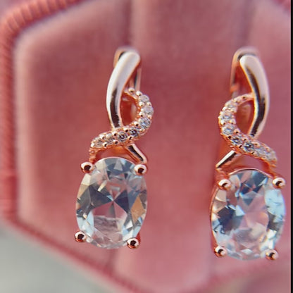 Topaz Gemstone Earrings